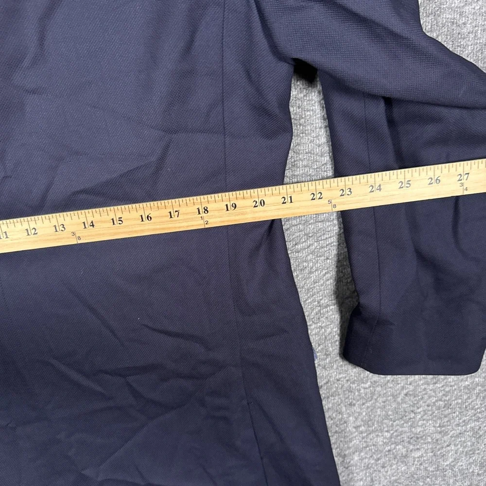 Ermenegildo Zegna High Performance Cool Effect Blazer Mens 42R Navy Hopsack Wool